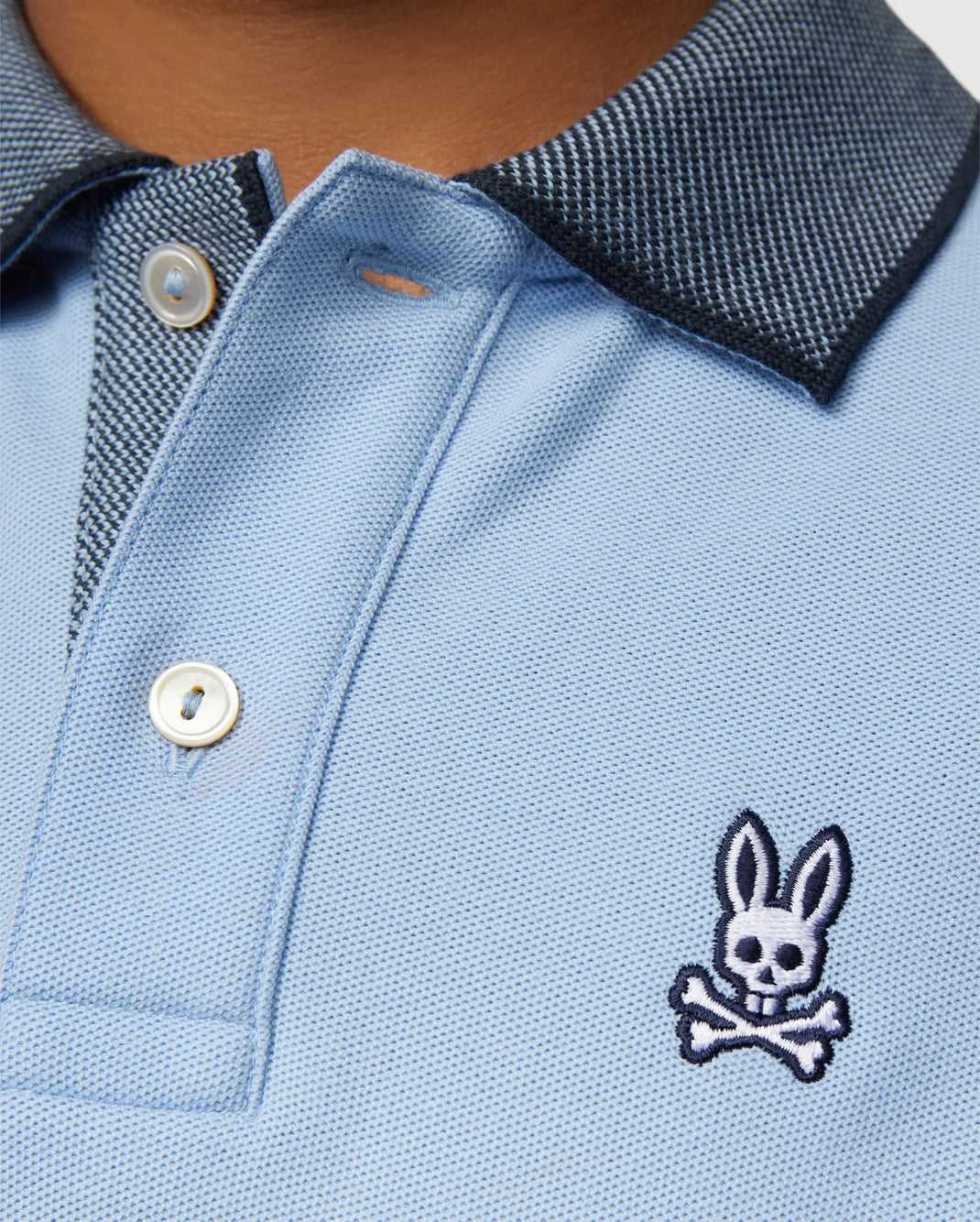 Polos Psycho Bunny Southport Pique Polo Shirt Serenity Enfant | FLK-09594872